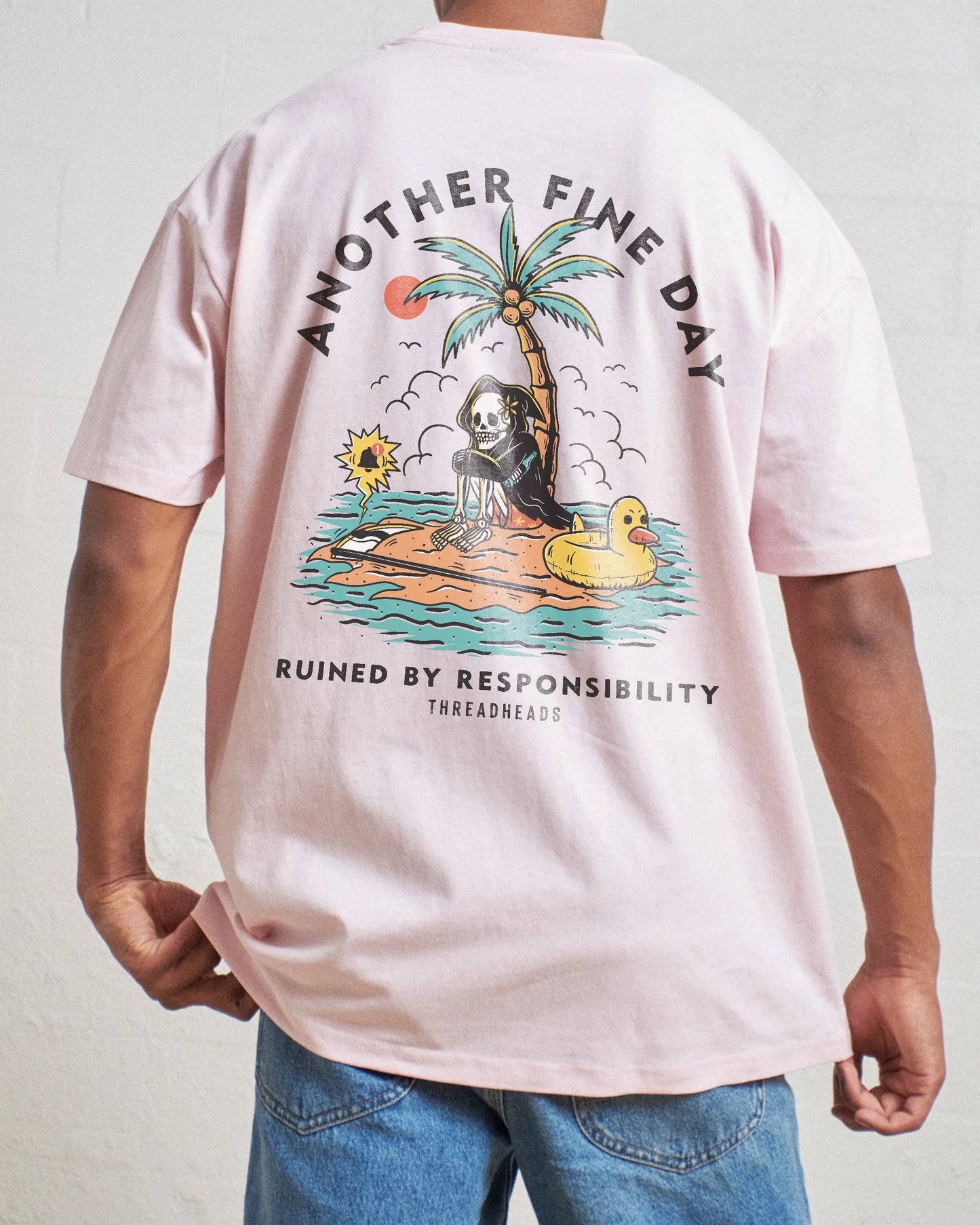 Another Fine Day T-Shirt – on-model back view