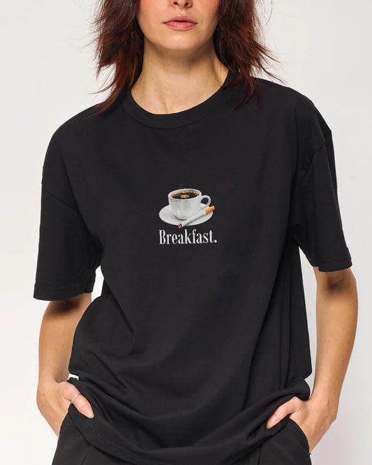 Breakfast Coffee T-Shirt – Coffee-themed graphic tee design