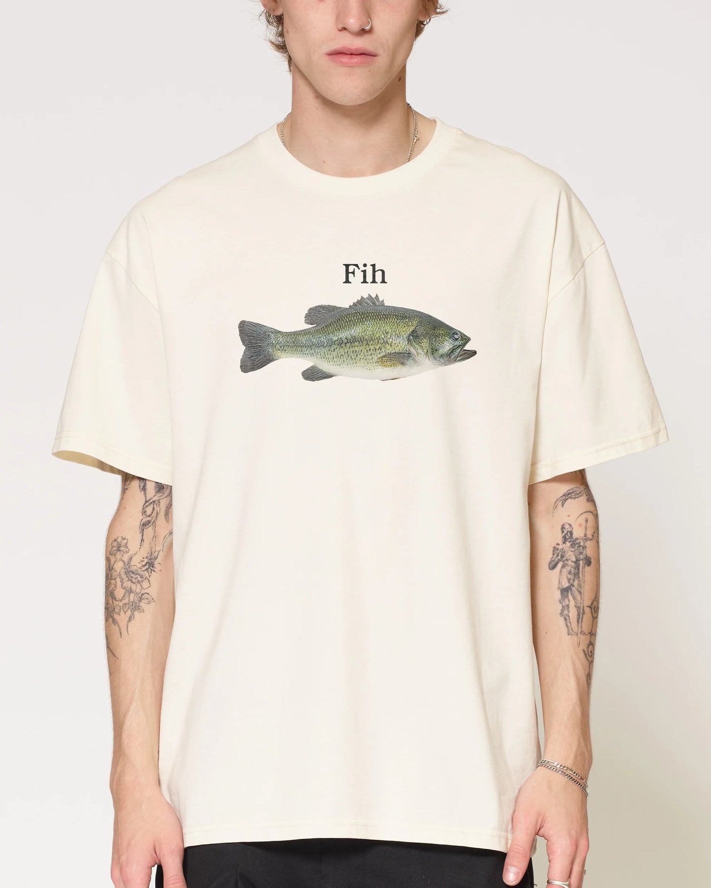 Fih T-Shirt – Natural colorway front view