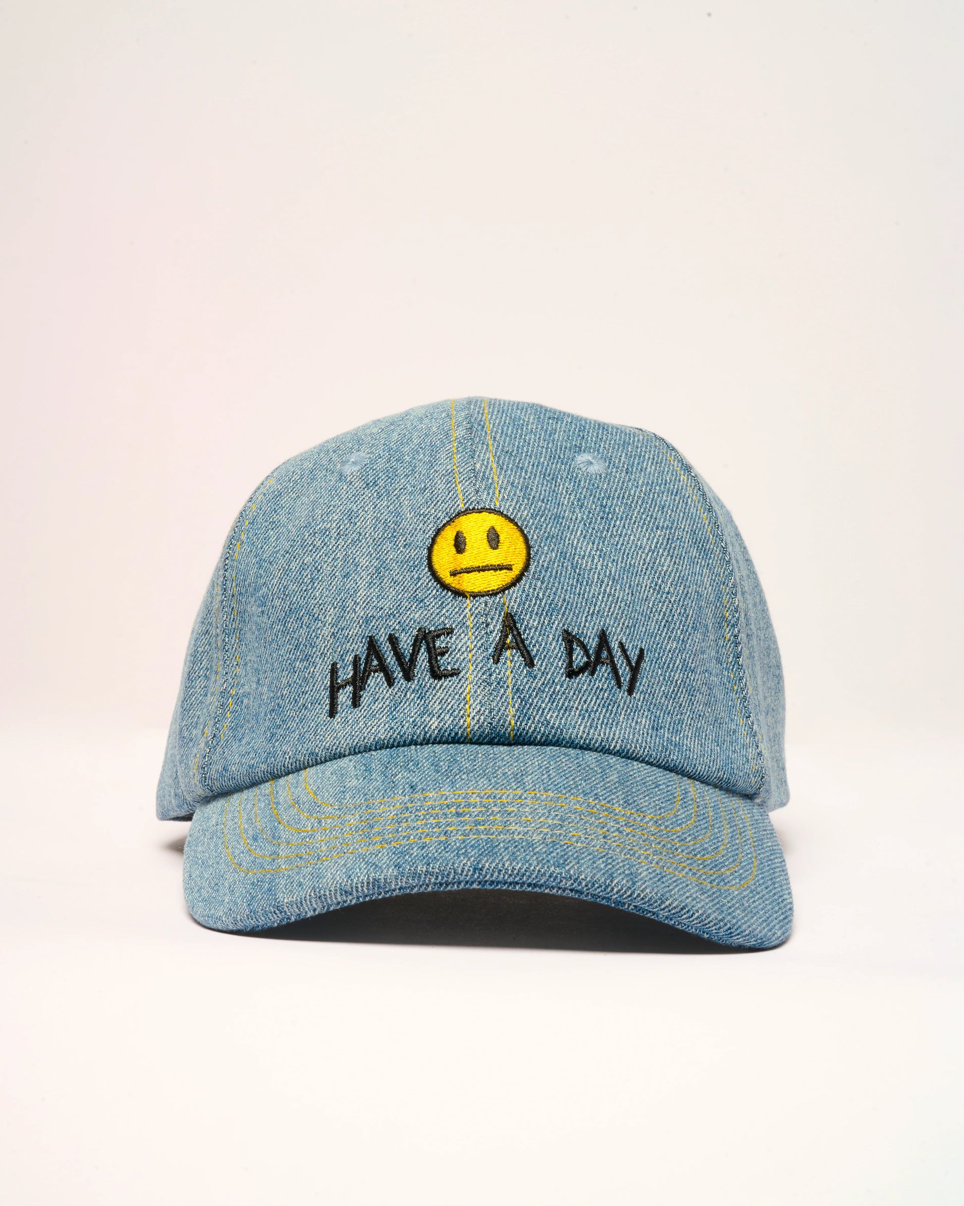 Have A Day Hat -  cotton cap with embroidered design
