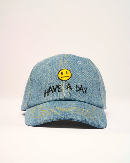 Have A Day Hat -  cotton cap with embroidered design