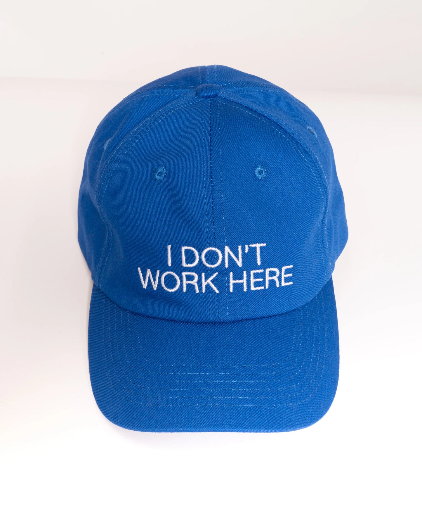 I Don't Work Here Hat - Premium Cotton Adjustable Cap