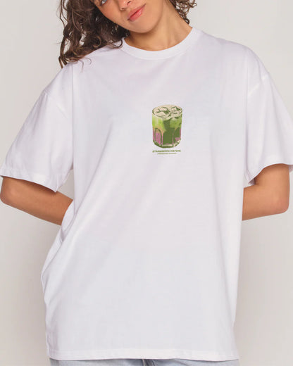 Strawberry Matcha Graphic Tee – side view